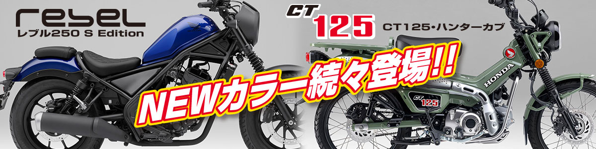 レブル250 S Edition & CT125・ハンターカブ NEWカラー続々登場！！